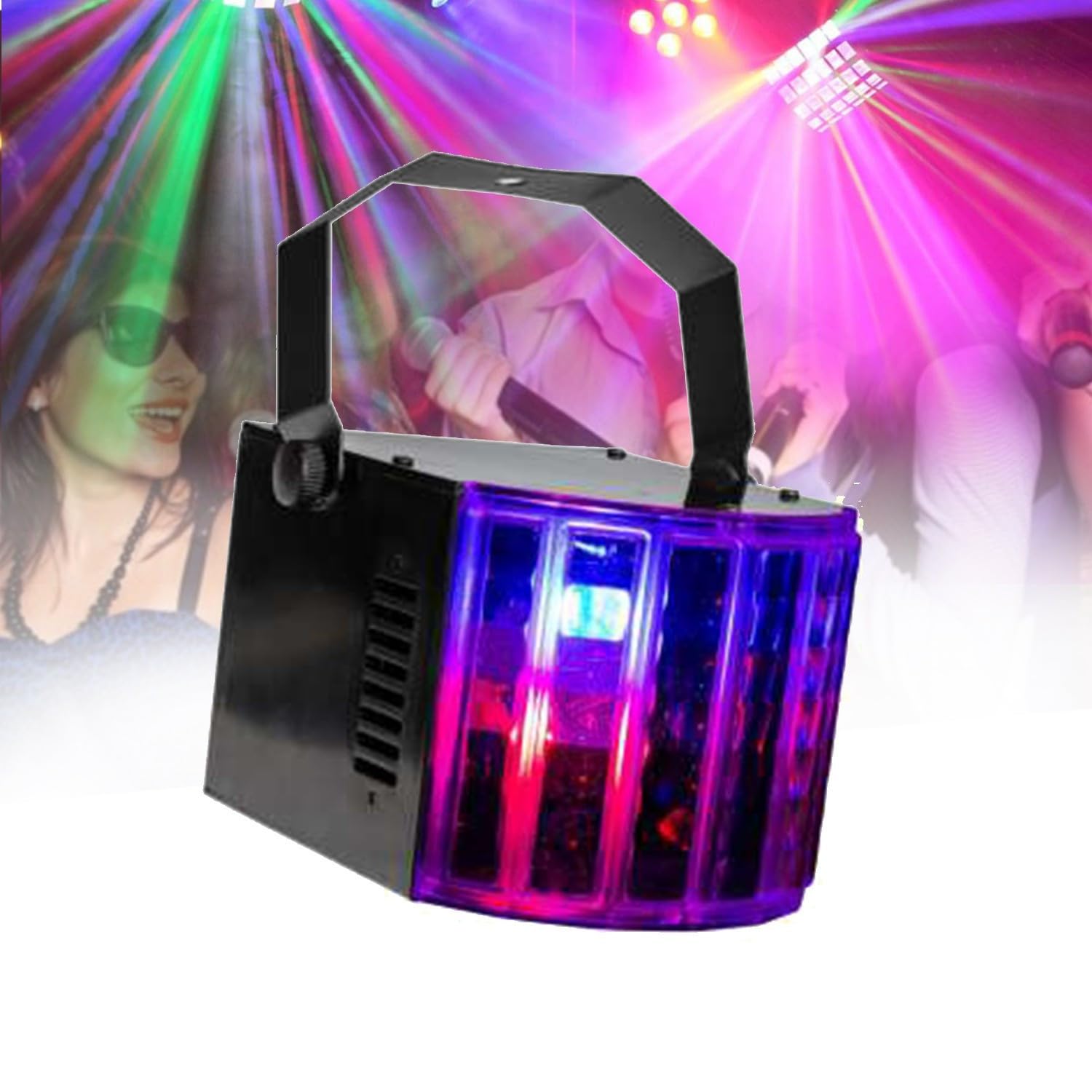 Pack de sonido altavoz + SUBWOOFER 1800 W USB Bluetooth + PIES + CABLES y DERBY LED ofrecidos - PA DJ SONO MIX Noche disco móvil