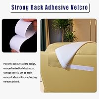 Vista 3 de Funda Antideslizante para Reposacabezas de Fundas de Muebles, Protector de Reposacabezas de Piel Sintética para Silla Reclinable, Funda Protectora