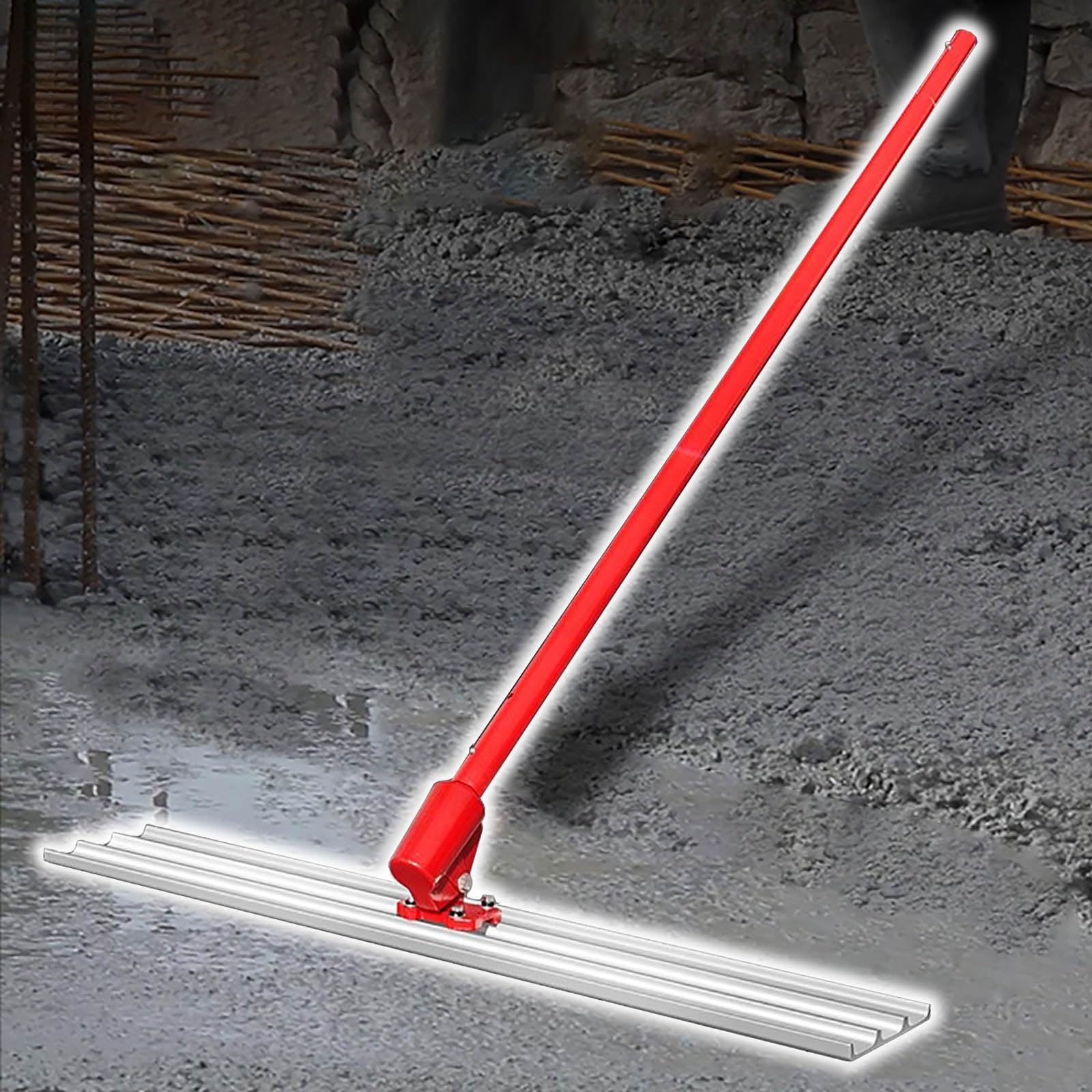 Zestaw szpachli do wykańczania betonu i spławika byka – regulowana długość, narzędzie ze stopu aluminium i magnezu do prac cementowych