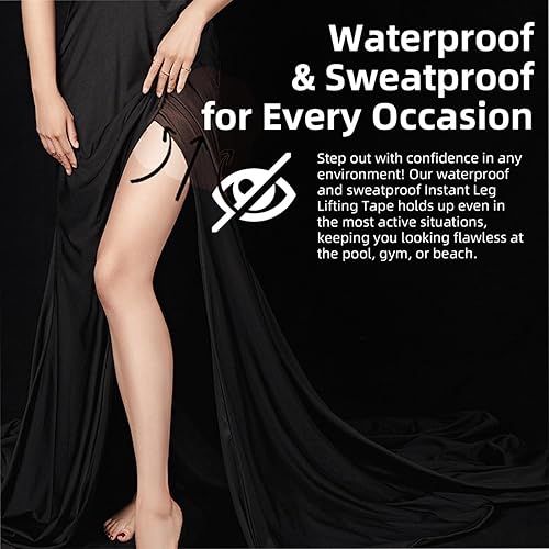 Miniatura 5 de Tiras transparentes de levantamiento de muslos para piernas, cinta de apriete instantáneo de la piel, adhesivo de grado médico para reafirmar y