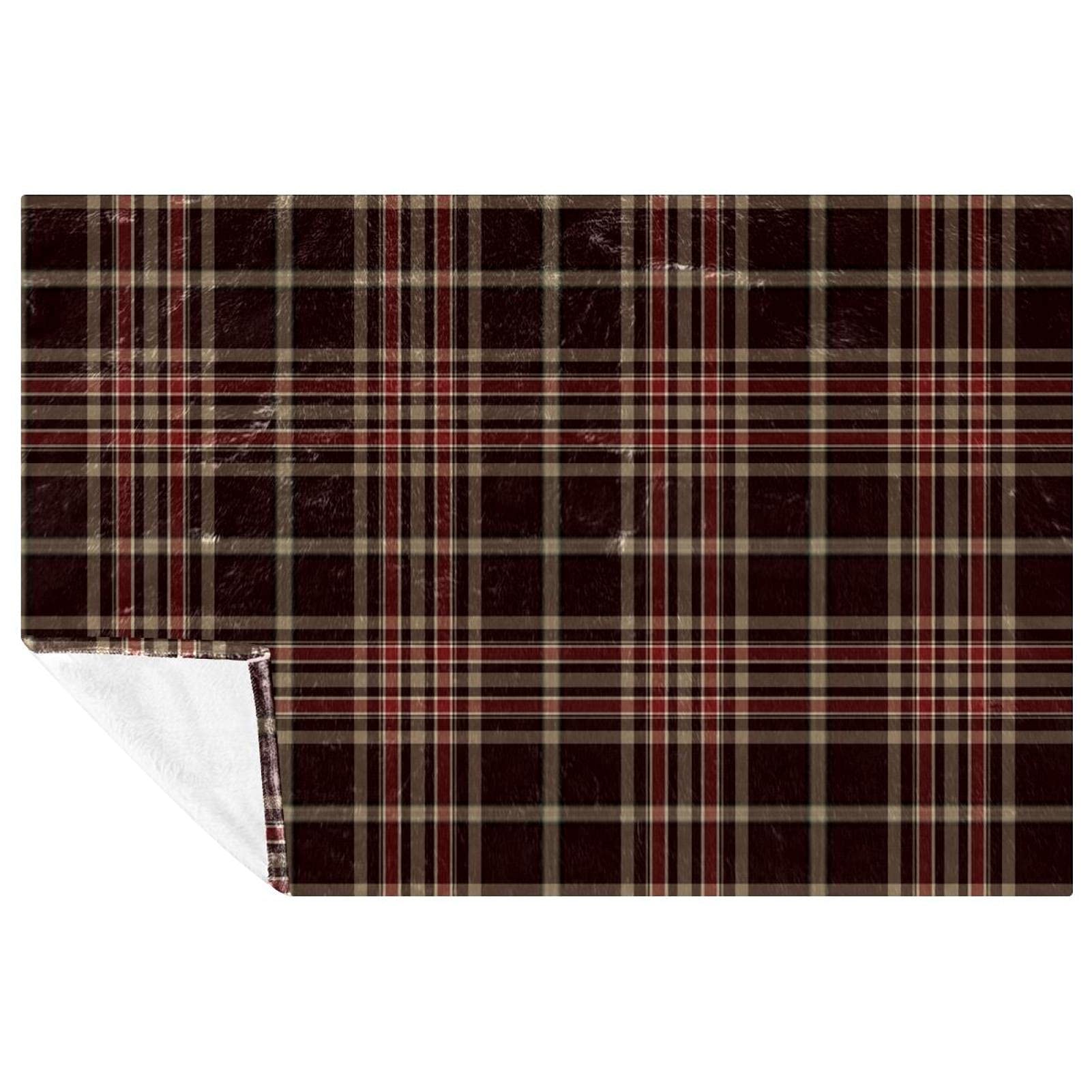 Couverture plaid doux et chaud 150x100 cm lit canapé et camping