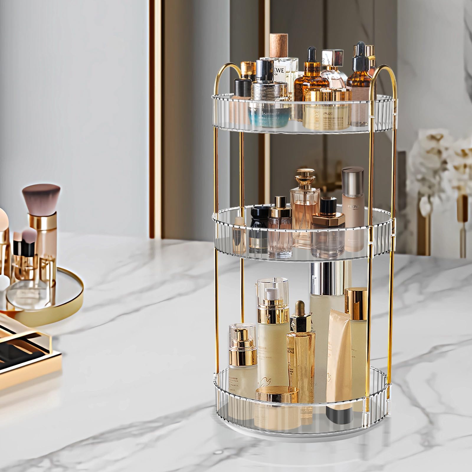 Argox 360 ° rotary makeup organizer, bathroom counter