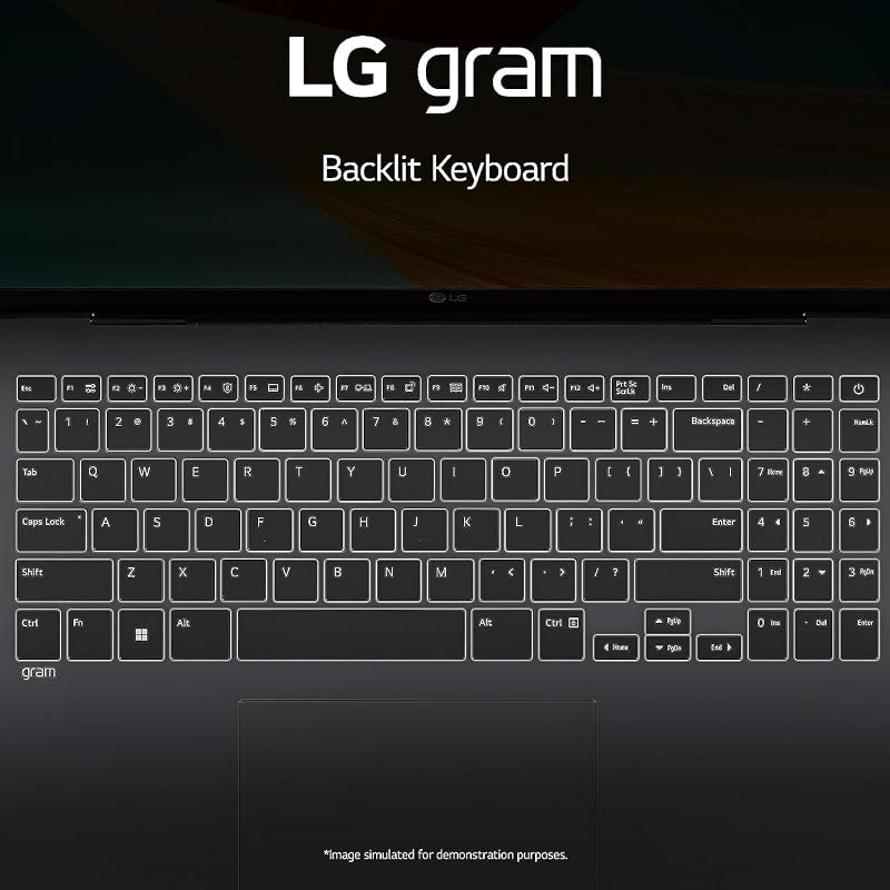 LG-gram Laptop-17 inch Touchscreen 2.5K - Intel Core Ultra 7 Processor - 32GB RAM -2TB PCIe SSD -Windows 11 -Backlit Keyboard - 2025 AI PC Copilot -Ultra Thin Lightweight -Business Work image 6
