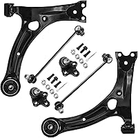 Vista 146 de Detroit Axle - Kit de suspensión delantera RWD para Chrysler 300 Dodge Challenger Charger Magnum, brazos de control superior con barras