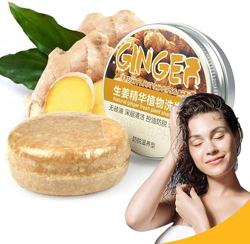 Ginger Fresh Plant Shampoo Bar, Natural Solid Hair Cleanser