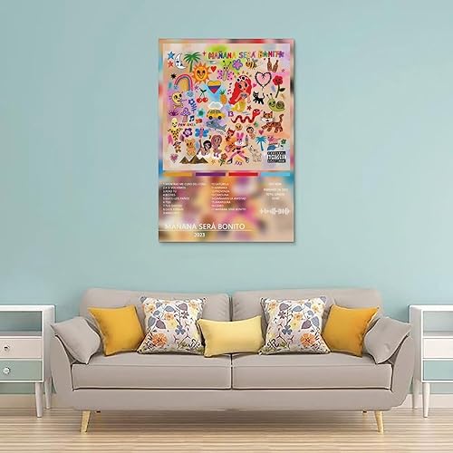 Miniatura 2 de DEZARO Póster Karol G de Mañana Serán Bonito, portada de álbum, póster de arte en lienzo para dormitorio, gimnasio, regalo decorativo, arte de