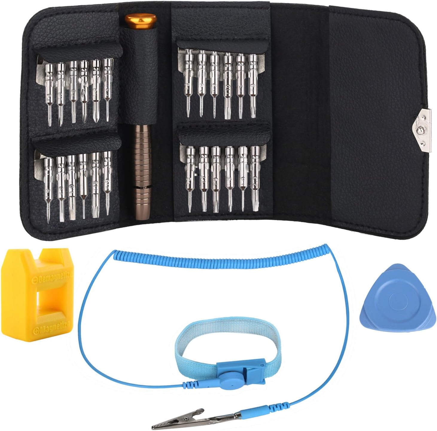 Onic 28 in 1 Precision Screwdriver Wallet Set Repair Openning Tools kits for iPhone Laptop Smartphone MacBook most digital products
