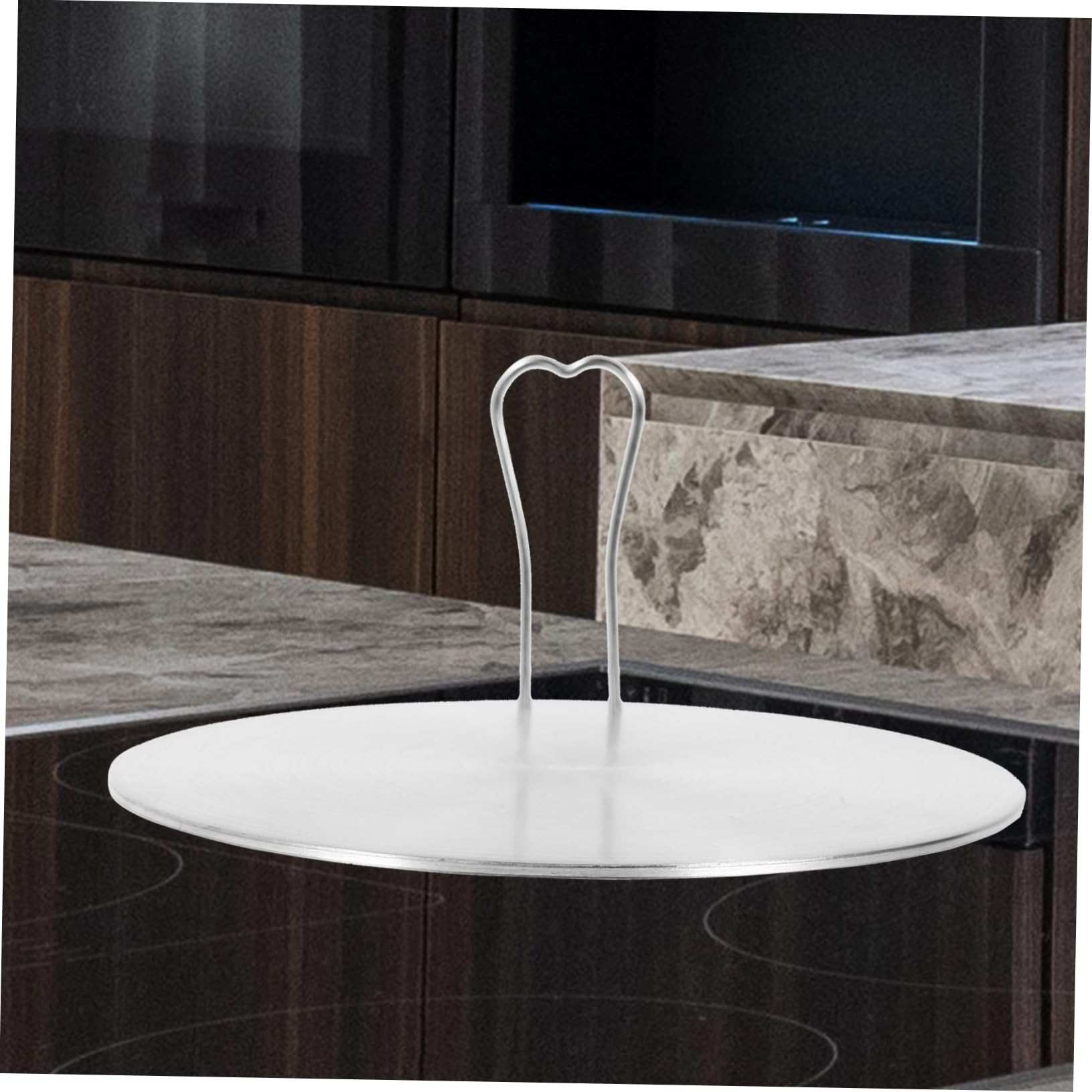 LABRIMP Adaptador de Calor Cocina de Acero Inoxidable para Placa No Difusor Calienta Magnéticas para Cocinas Eléctricas Ollas | Mango Integrado, para Utensilios No Magnéticos, Uso en Cocinas de Gas y Eléctricas