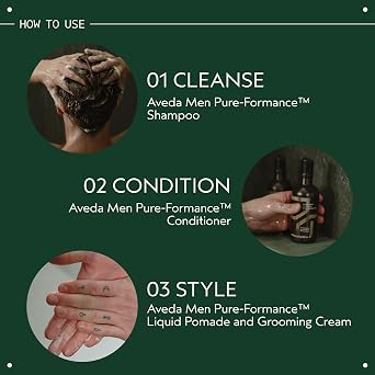 Aveda Men Pure-Formance Grooming Cream | Medium-Hold Hair Styling Cream | Adds Moisture and Shine, 125ml