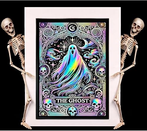 Miniatura 6 de NEGEKFKX Paquete de 6 kits de arte de diamantes de Halloween para adultos principiantes, kits de pintura de diamante de terror para adultos, taladro