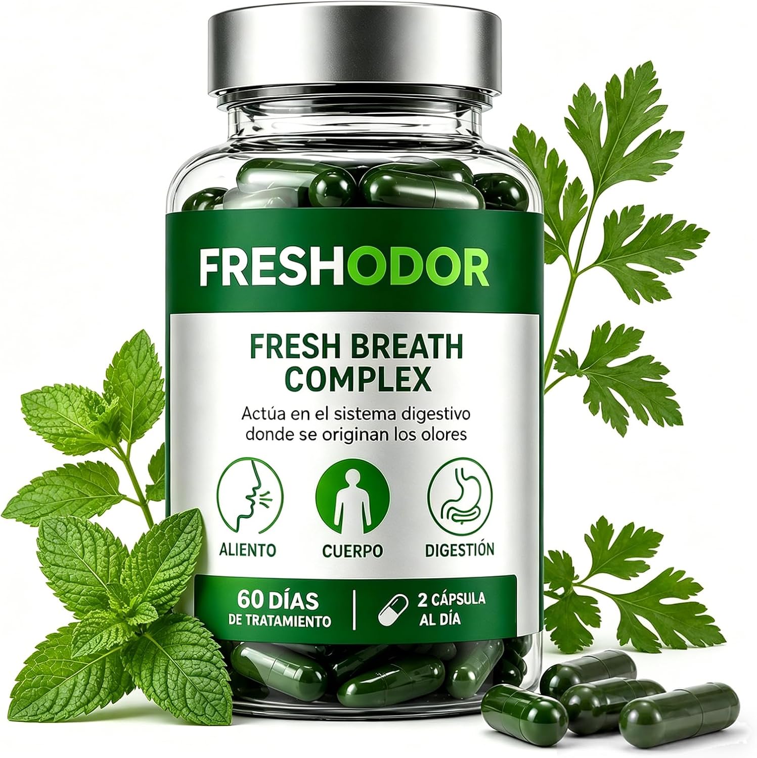Freshodor Para Mal Aliento, Fresh Breath ๐๐๐ฉ๐ฌ๐ฎ๐ฅ๐๐ฌ, Eliminate Body & Breath from Inside Out (1)