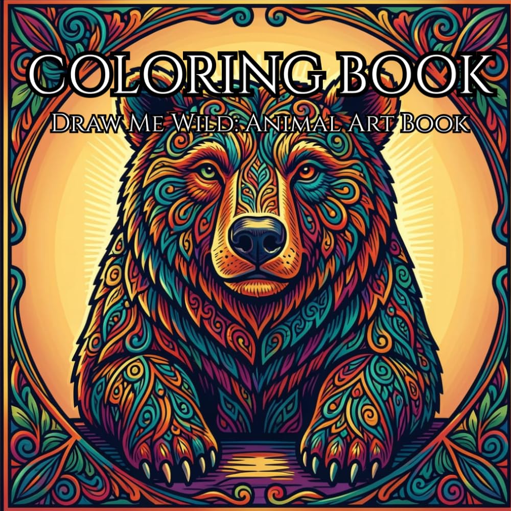 The Ultimate Animal Coloring Book: A Unique Coloring Experience Featuring Decorative Animal Line Art