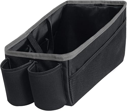 Miniatura 9 de FH Group E-Z - Organizador de viaje multiusos para automóvil con portavasos para asiento trasero, color azul