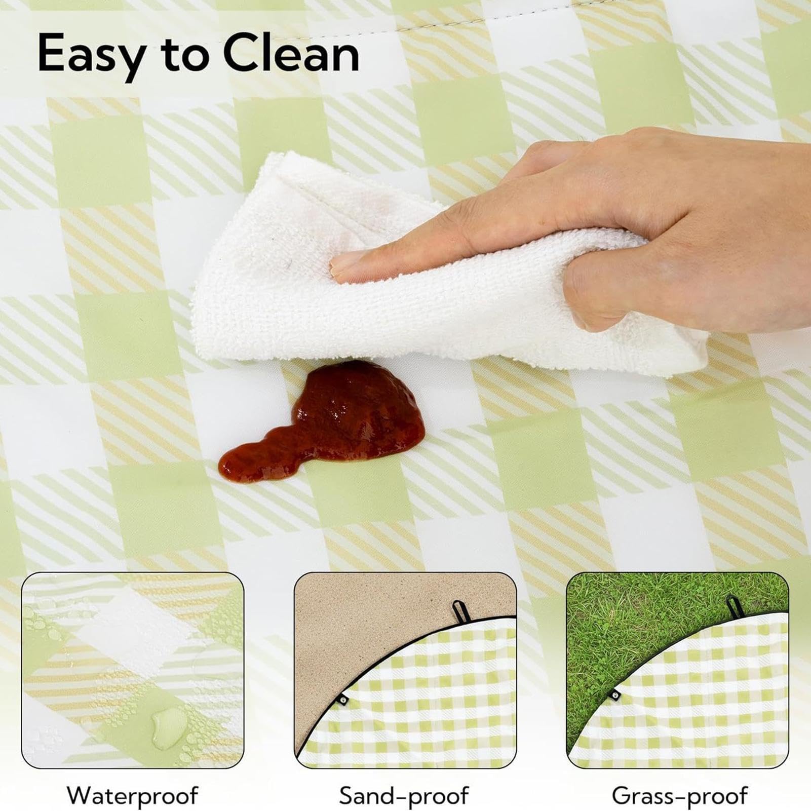 Couverture Pique-Nique D'Extérieur Tapis imperméable pliable 124 cm