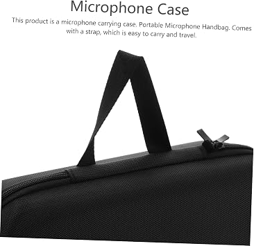 Microphone Case Eva Protective Mic Storage Bag, Portable Lightweight, Drop-Resistant and Wear-Resistant Design for Karaoke Accessories and Travel Storage