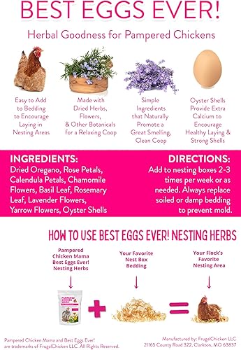 Miniatura 9 de Pampered Chicken Mama Golosinas de pollo de patio trasero para grandes huevos  Suministros de alimentación de pollo totalmente naturales para el