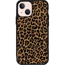 iPhone 14 ile Uyumlu Leopar Desenli Siyah K l f, Mat Silikon,  ok Emici, Koruyucu Kapak