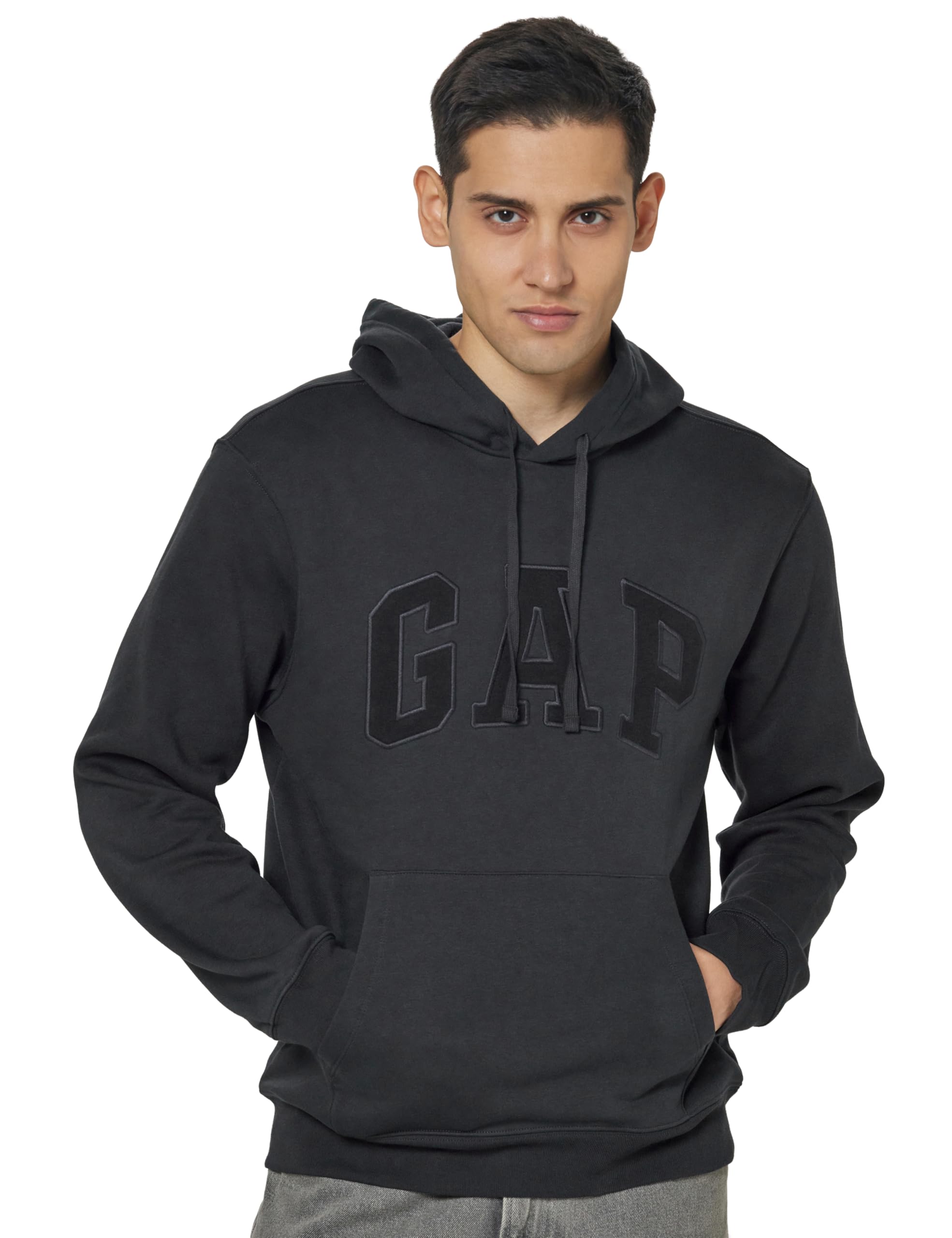 Gap Men Embroidered Relaxed Fit Full Sleeve Hoodie-picture-30
