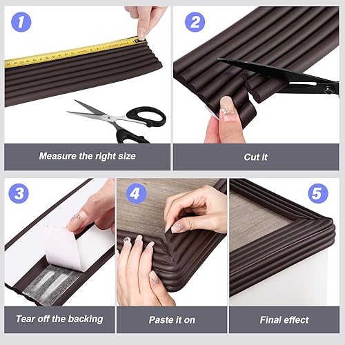 Miniatura 3 de Tradder Protector de esquina de seguridad extra ancho, protector de borde de cuna, funda de parachoques para muebles a prueba de bebés con adhesivo