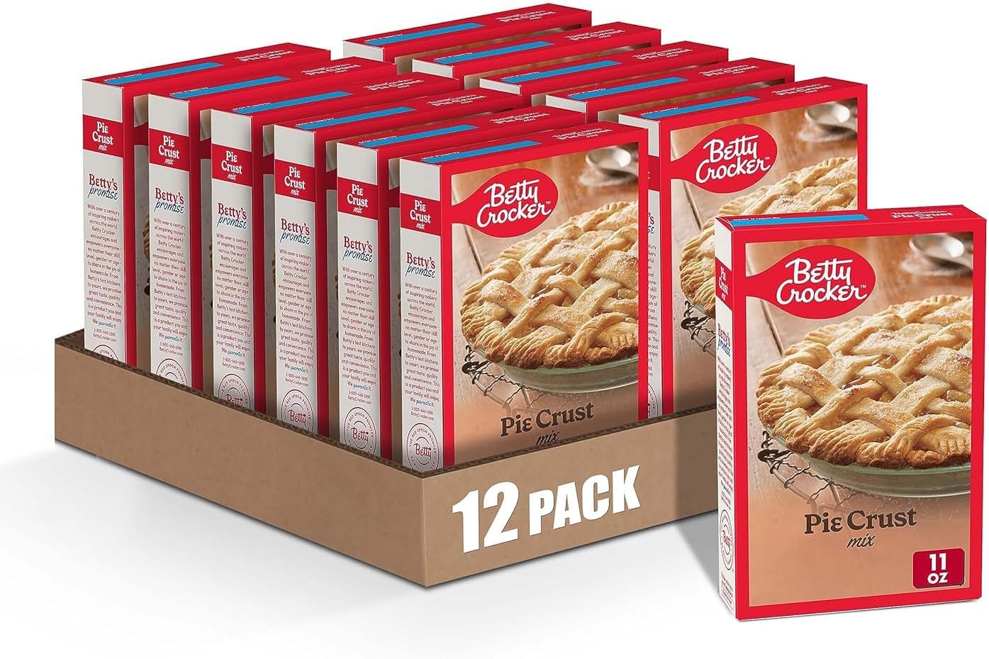Pie Crust Mix, Makes Two 9-inch Crusts, 11 oz. (Pack of 12)