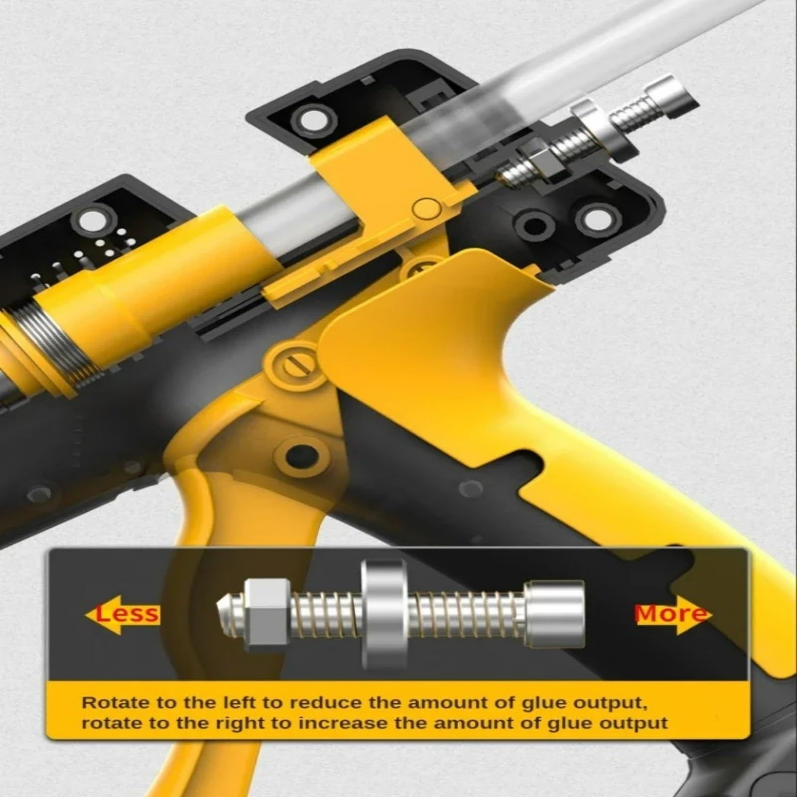 Pistola for colla a caldo da 150/300/800 W, con stick di 7/11 mm, pistola professionale for silicone ad alta potenza, riscaldamento rapido Pistola per colla a caldo(300w)