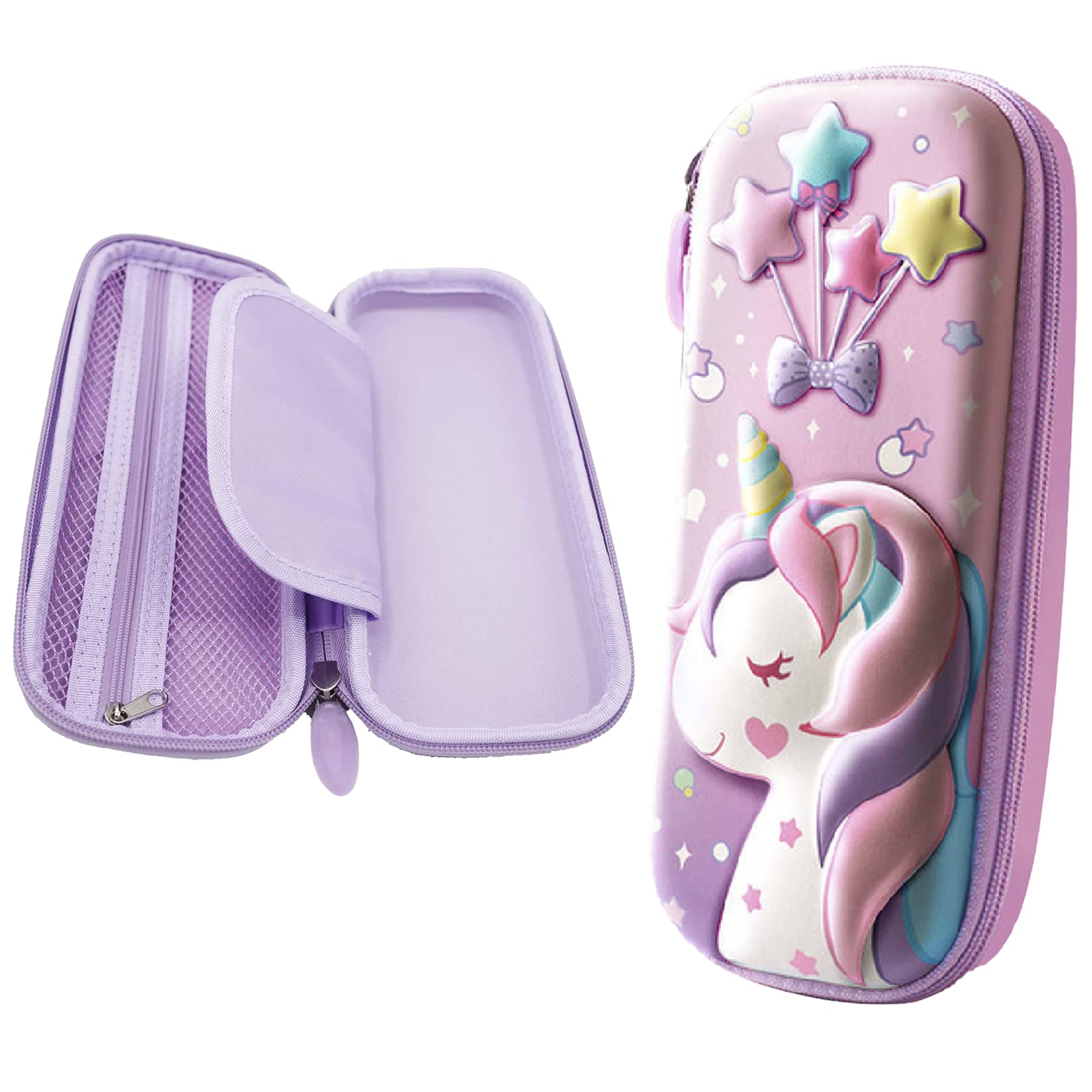 WISHKEY Synthetic Cute Unicorn Printed Large Zipper Pencil Pouch For Girls,Spacious Pen Case Stationery Organizer For School Kids,Stationary Storage Box With Pencil Holder (Set Of 1,Pink) (B0BHWC817Z) Amazon Price History, Amazon Price Tracker