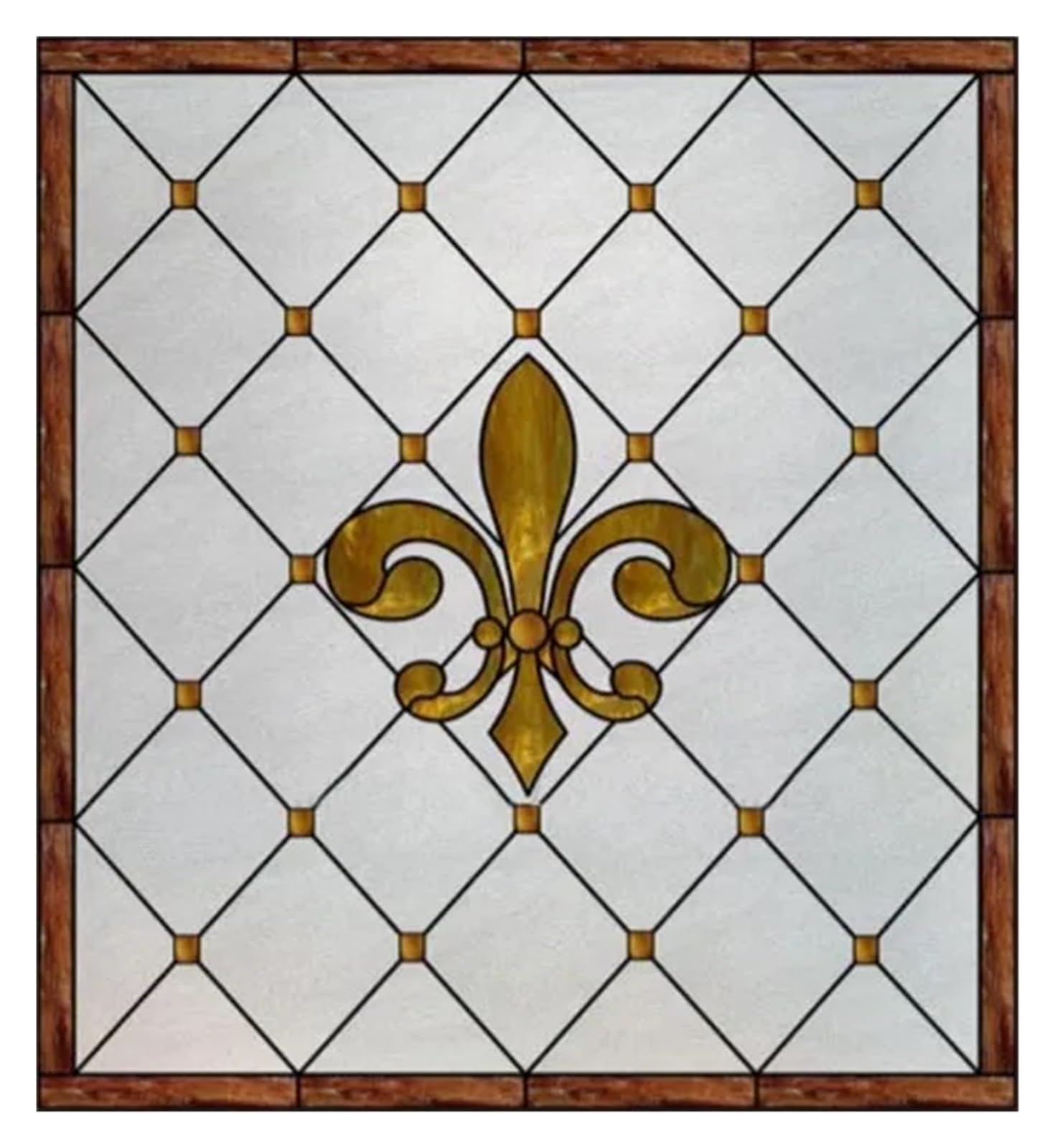 Window Film Stained Glass Window Film Retro Vintage Frosted Static Cling Art Colored Films Door Sticker