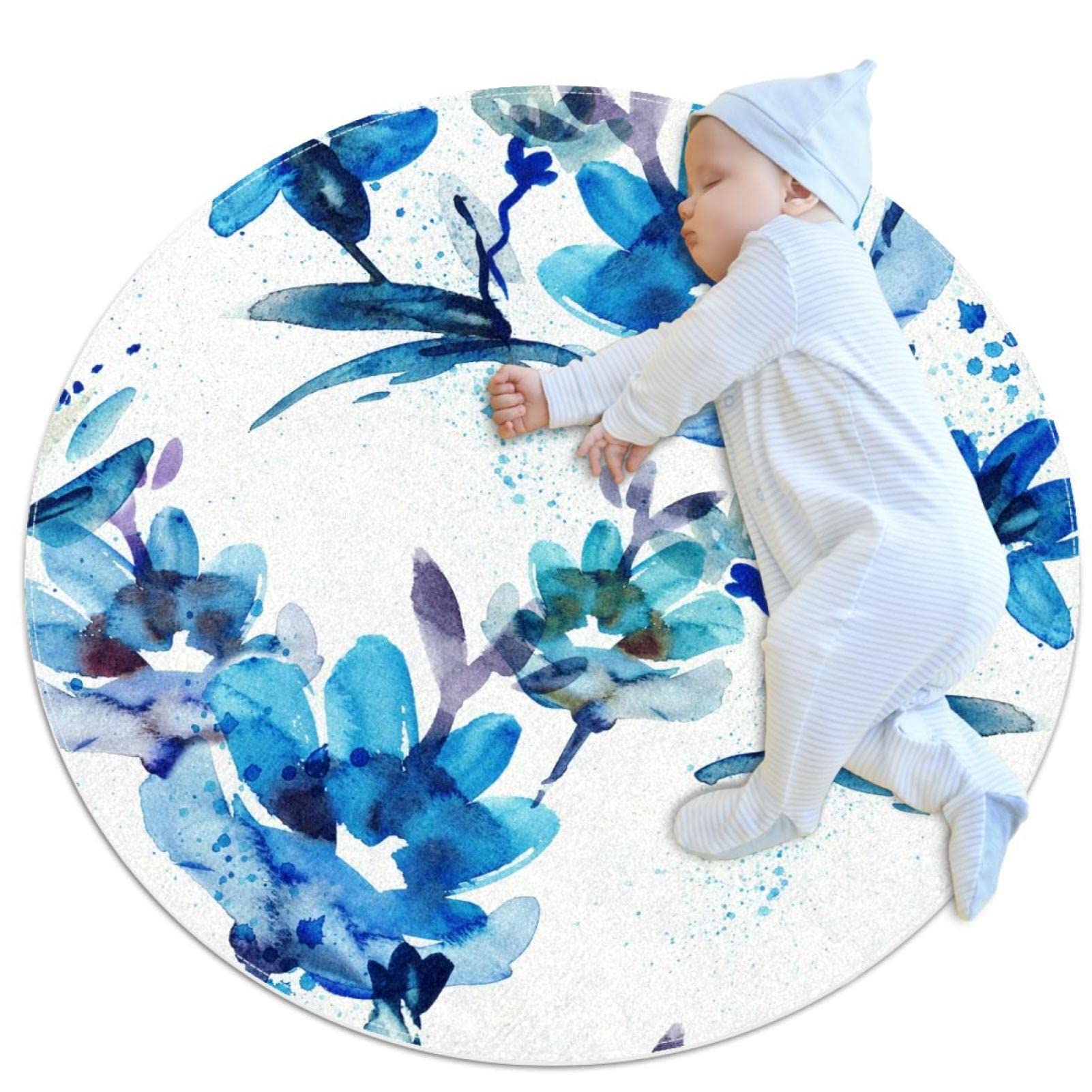 Tapis de Sol Circulaire Antidérapant pour Sécuriser et Décorer Votre Chambre