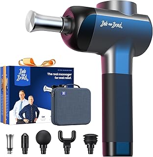 BOB AND BRAD X6 Pro Massage Gun Deep Tissue Percussion with Metal Head Therapy, Professional Muscle Massage Gun for Athletes, Electric Massager Gun for Pain Relief,Christmas Gift for Men Women Dad Mom