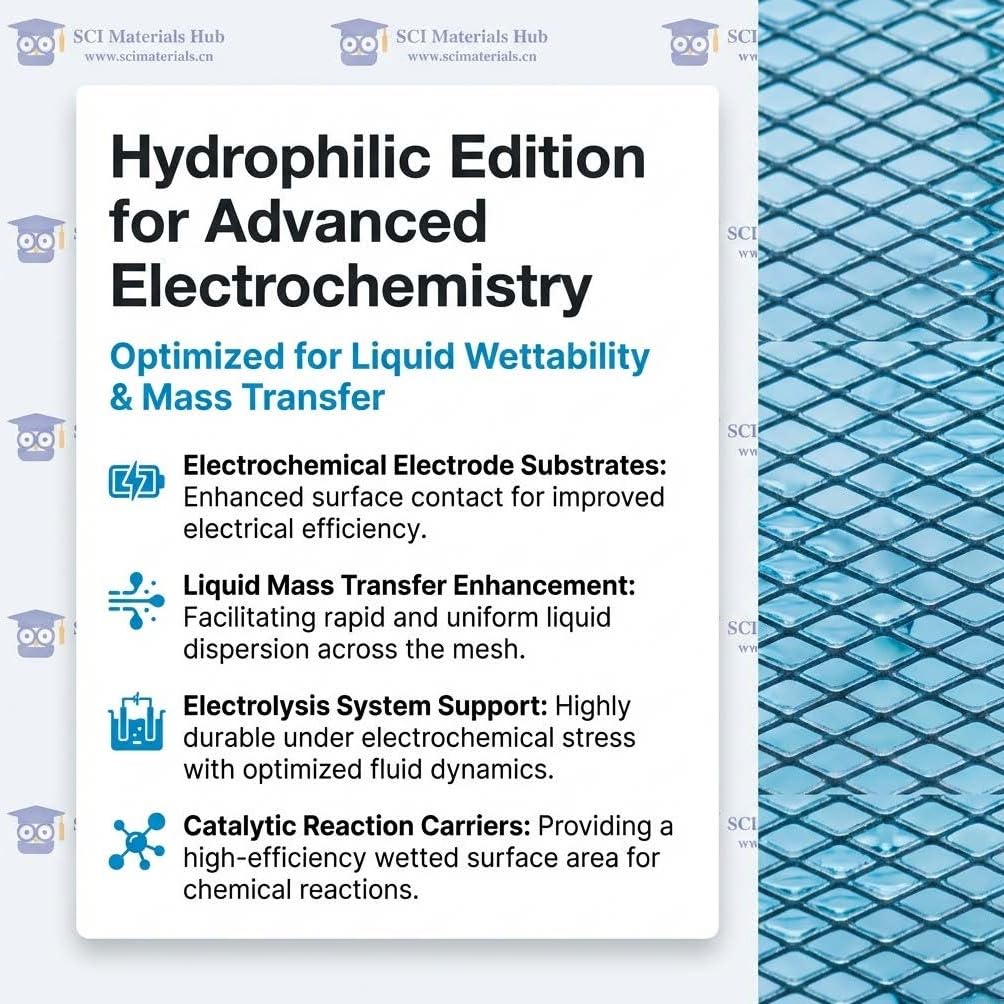 Generic Aluminum Diamond Mesh and Hydrophilic Aluminum Diamond Mesh (Hydrophilic Aluminum Diamond Mesh_20×50cm, Mesh Size: 1×2mm_Thickness: 0.5mm)