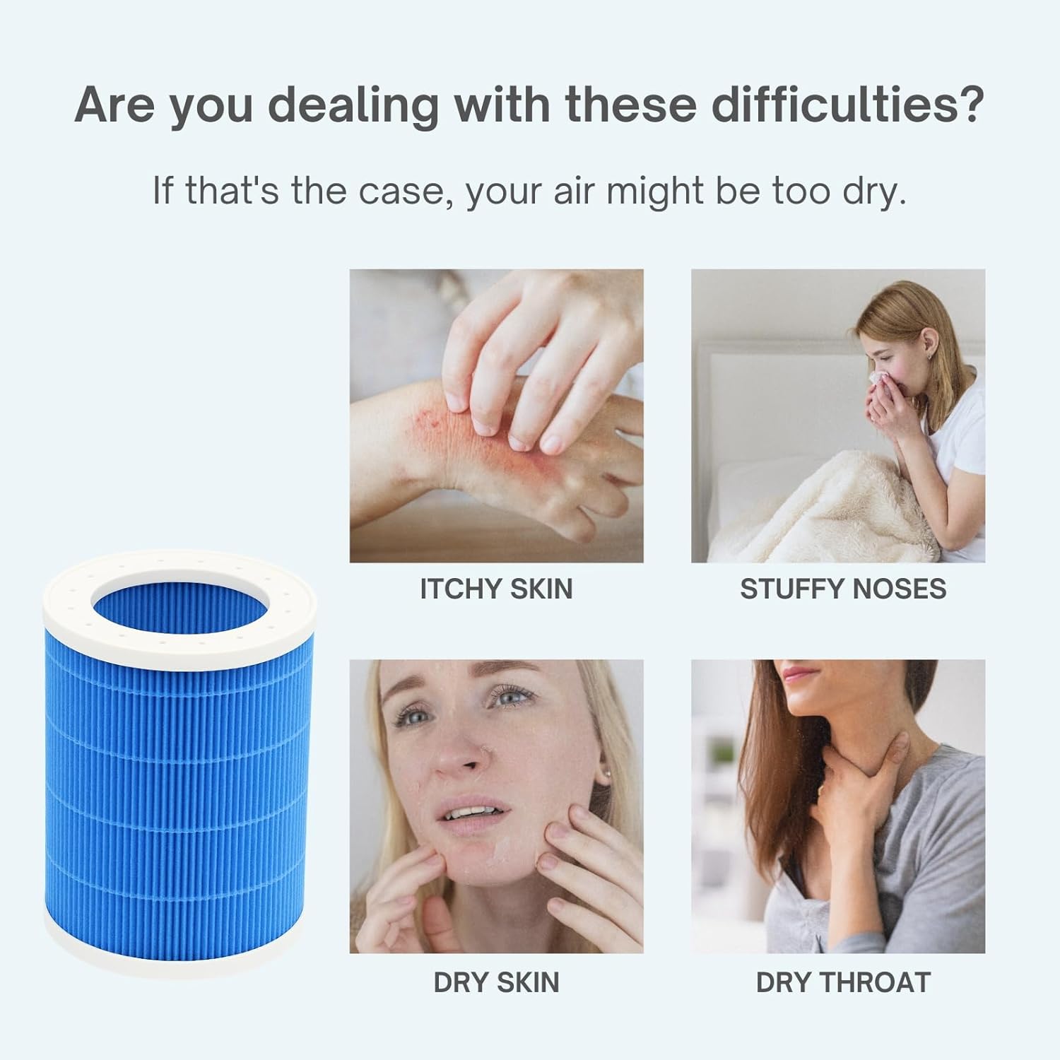 Nispira Wick Filter Replacement Compatible with Lamon MistZero/MistZero B/MistZero S Mifasol 5L Evaporative Humidifier, 2 Packs - Image 6