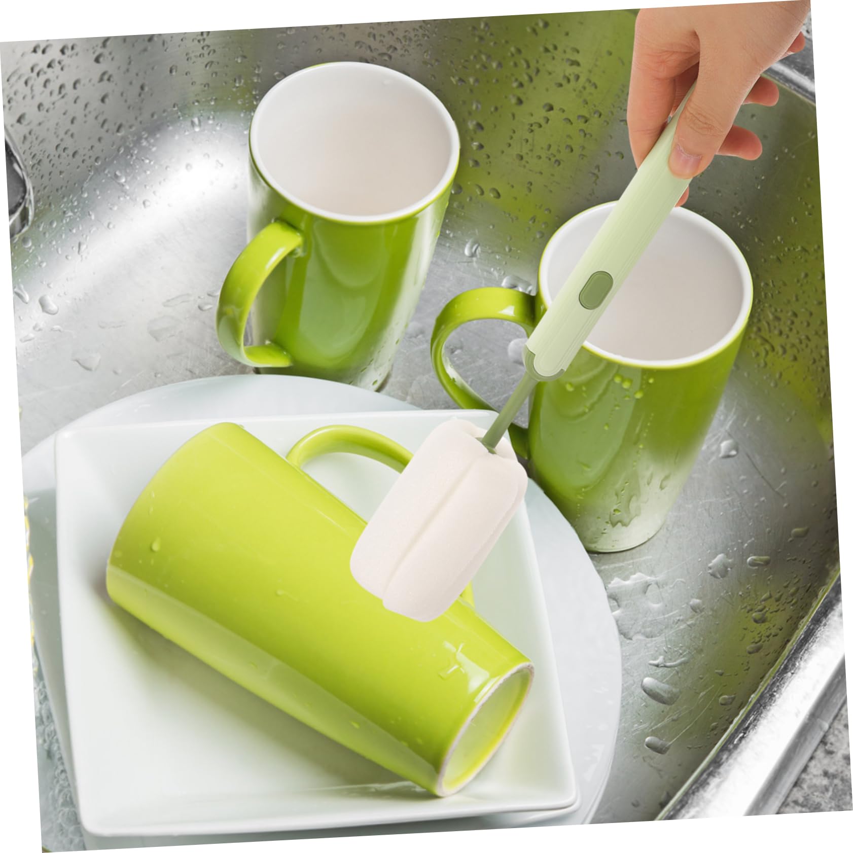 Beavorty 3pcs Cleaning Brush Bottle Washer Bottle Brush Water Cup Brush Kitchen Supplies Bottle Cleaner Water Cup Cleaner Brush for Bottle Long Handle Brush