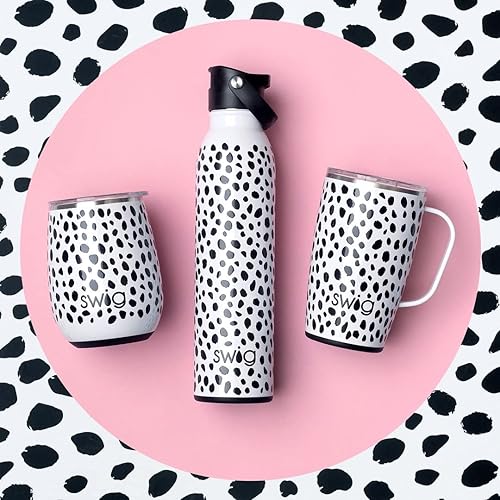 Miniatura 7 de Swig Life Botella de agua aislada de 20 onzas con pajilla y tapa abatible + asa para sorber, a prueba de fugas, apta para lavavajillas, apta para