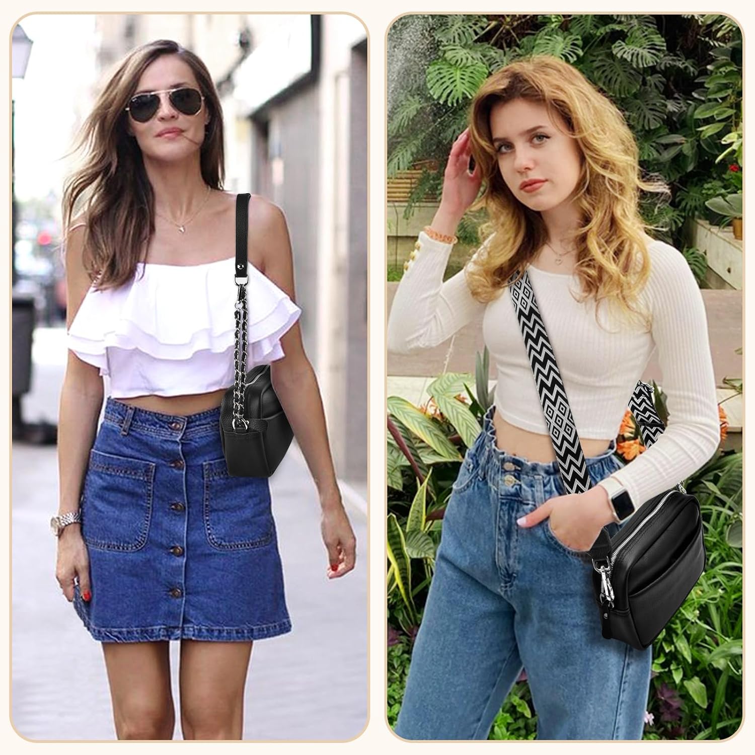 BROTOU Crossbody Bags for Women Leather Purses