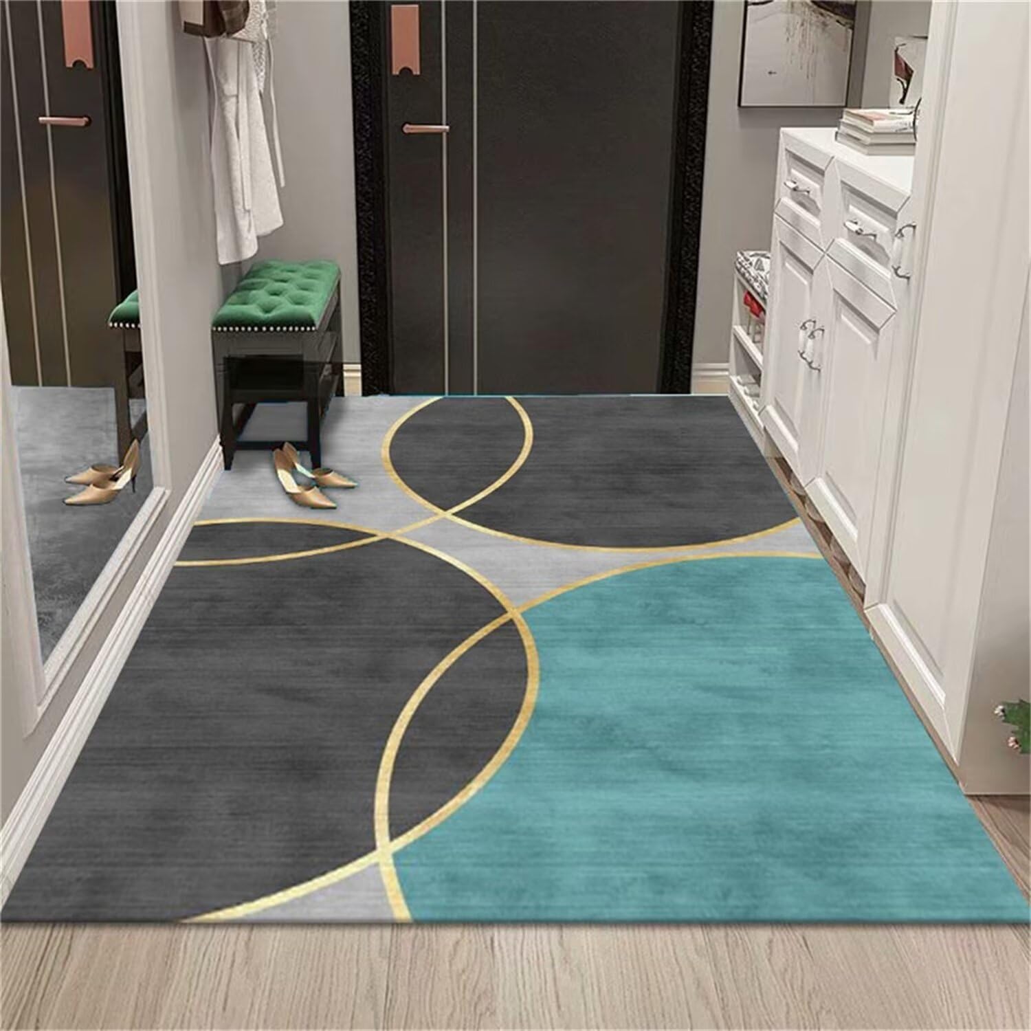 Tapis de chambre géométrie moderne pour créer un cocon adulte