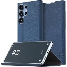 Araree Galaxy S25 Ultra Folio Case Bonnet Stand [المنتج الرسمي المعتمد من سامسونج] [الإغلاق المغناطيسي، جيب البطاقة، وظيفة الحامل، امتصاص الصدمات، قاعدة البولي + جلد البولي يوريثان، الكاميرا الزرقاء