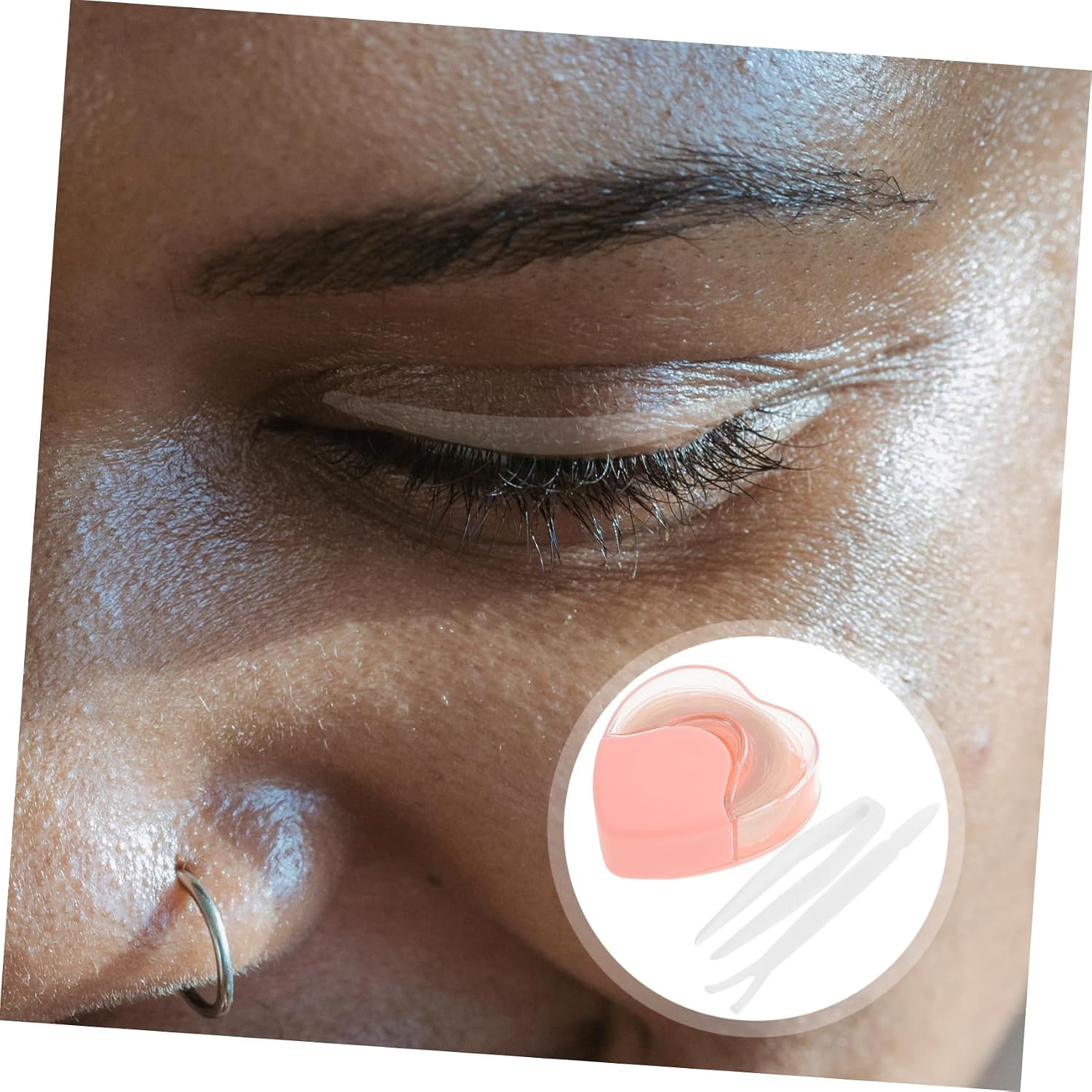 1 Set Double Eyelid Sticker Tape Self Hooded Invisible Lifters Adhesive Lifts Sticky Two Naturally Eyelids Eyes Transparent Beauty Women Eyelid Lifter Strips Polyester Material