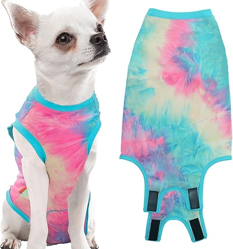 Vista 69 de Traje de recuperación de cirugía para perro, traje de recuperación quirúrgica para perro, macho y hembra, camisa esterilizada para poscirugía, cono