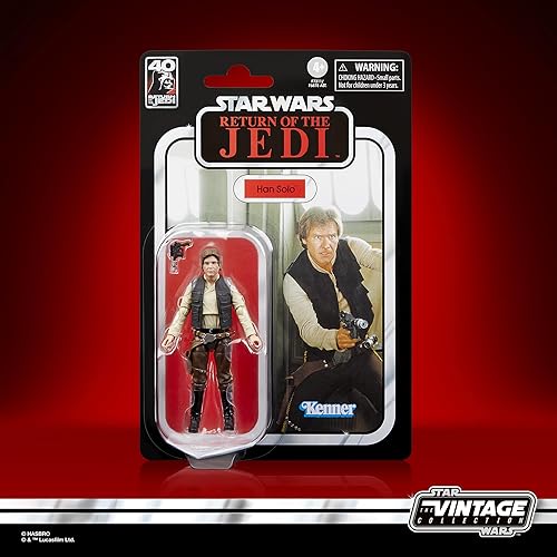 Miniatura 2 de STAR WARS La colección Vintage Han Solo, Figura de acción de 3.75 pulgadas de la película "El retorno del Jedi" 40 aniversario, para niños a partir
