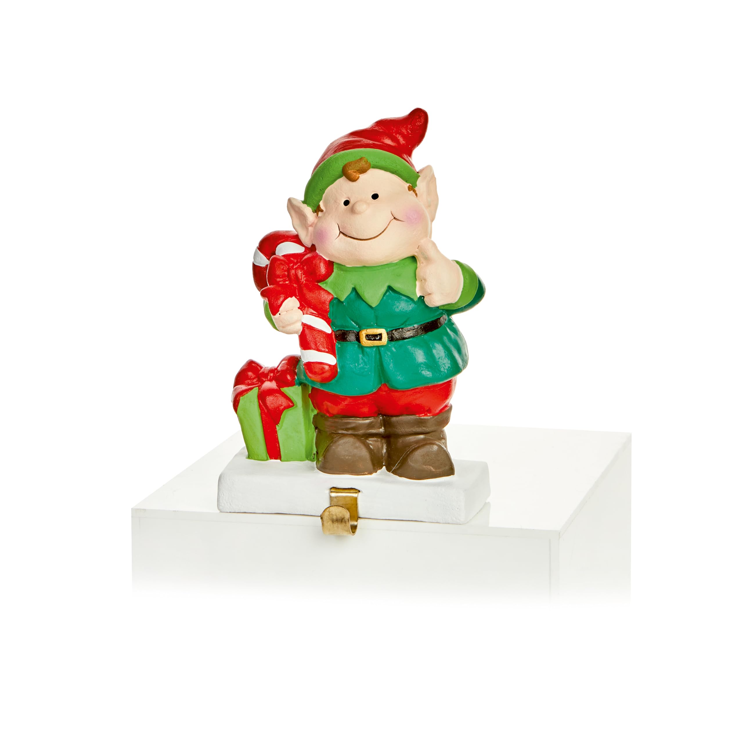Premier elfe avec cadeaux de Noël idée cadeau décoration de cheminée festive