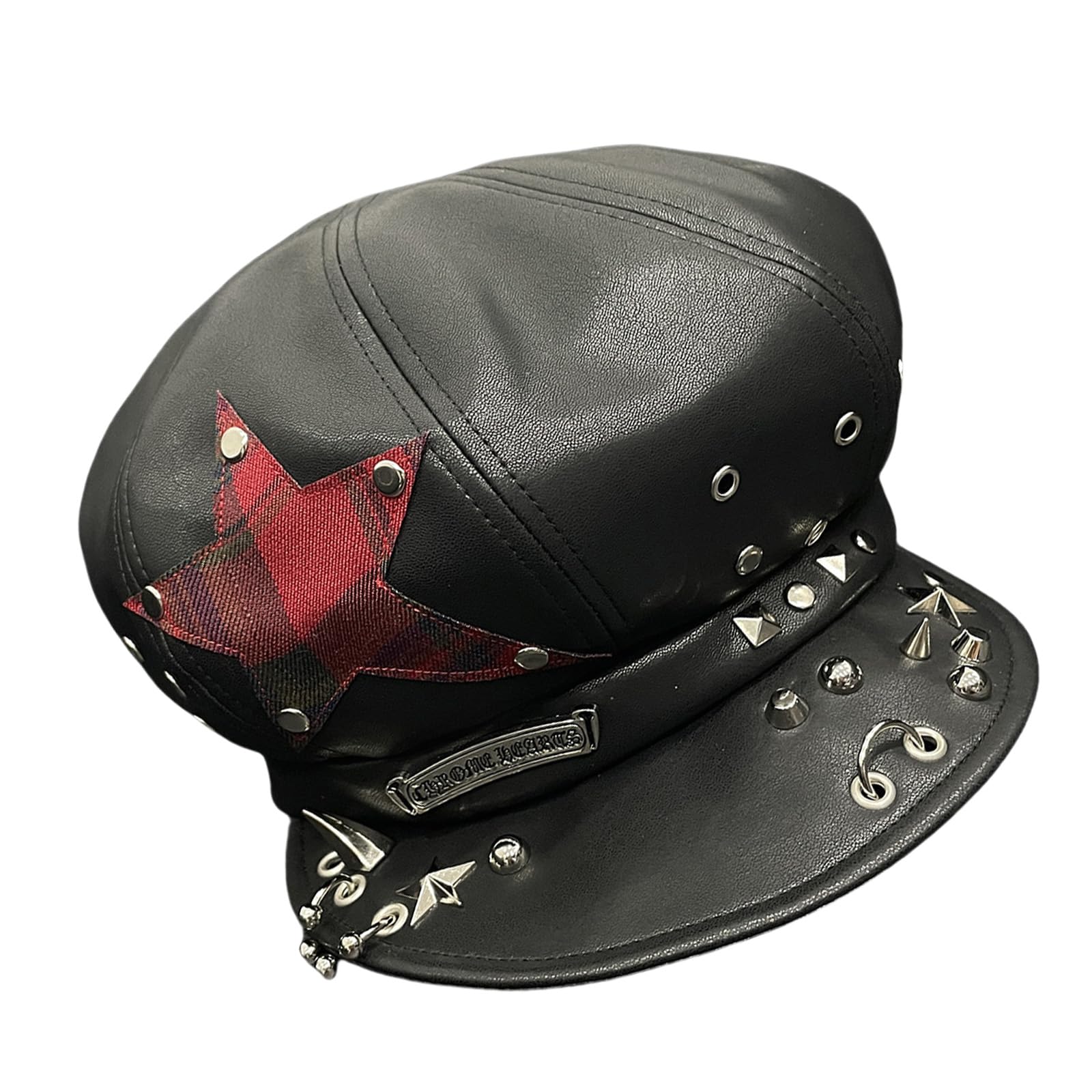 Cappello da baseball con orecchie di cane anni 2000 per donne uomini cappello in pelle PU distopico sottoculture streetwear hiphop festa quotidiana copricapo orecchio cane baseball