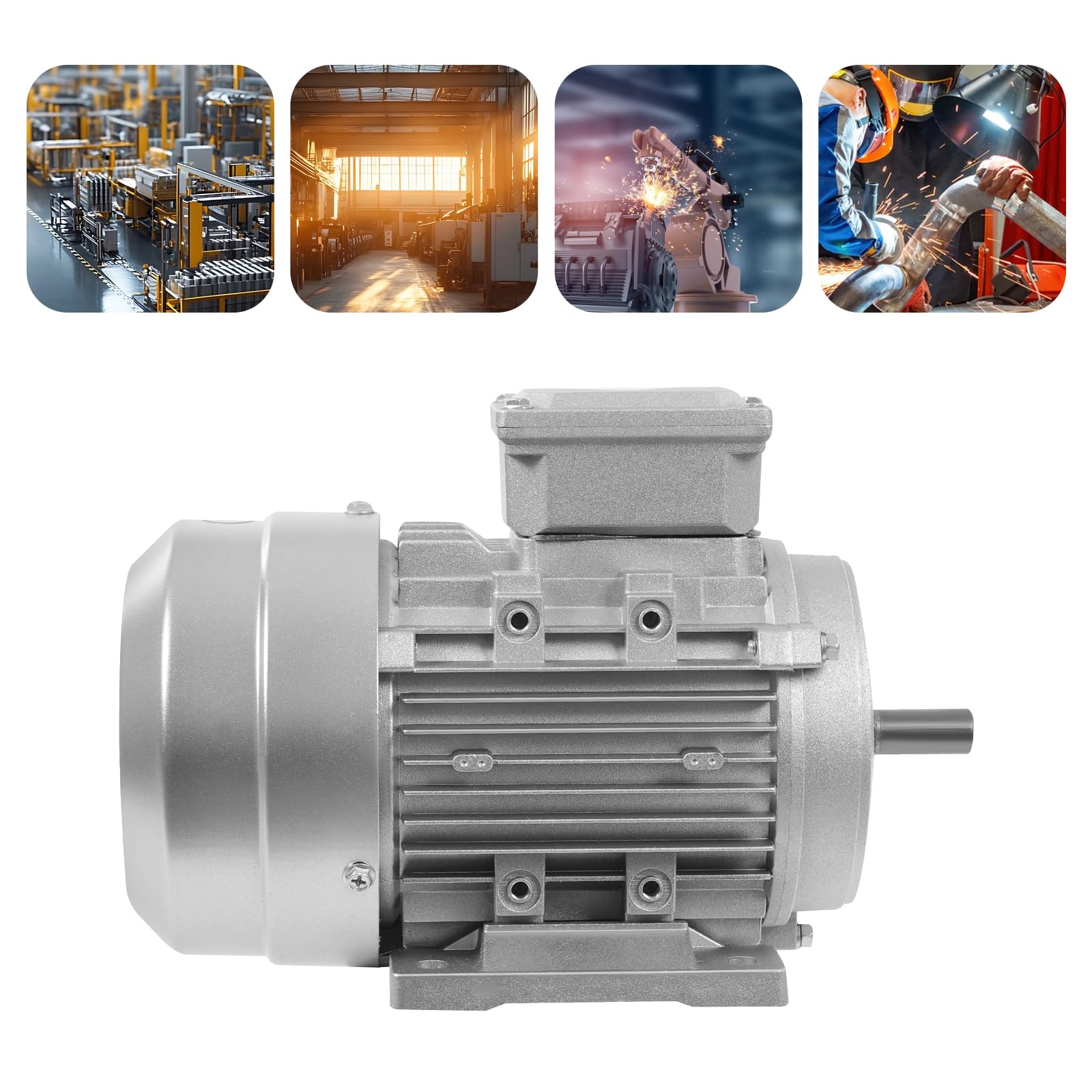 Motor eléctrico 230/400 V, trifásico, motor asíncrono de 3 fases, corriente trifásica, bobinas de cobre, motor trifásico -15≤0≤ 40℃, motor de alta velocidad para maquinaria minera industrial (MS6334