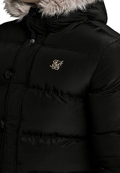 Capucha Winter Jacket Chaqueta Siksilk Negra SikSilk Parka Jacket