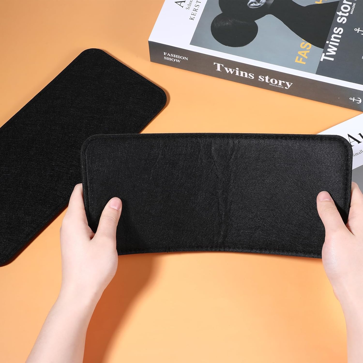 2PCS Black Handbag Base Shaper Pad, 12×5 Bag Bottom Shaper Rectangle Purse Insert Bag Liner Board Insert for Bags Handbags Backpack Canvas Travel Bags - Image 6