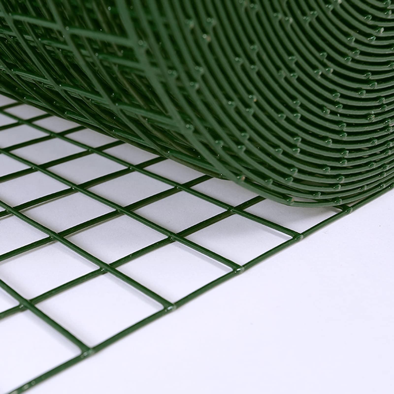 Malla De Alambre Recubierta Verde Foto De Archivo - Imagen De Cable