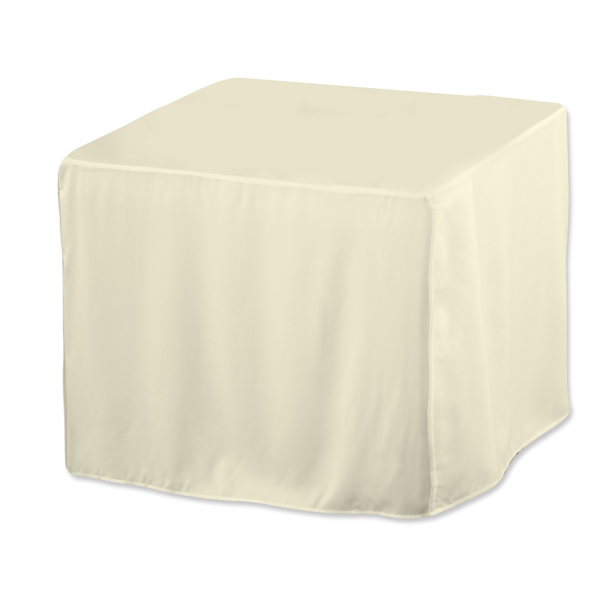 Table Attire Card Table Folding Table Cover, Ivory
