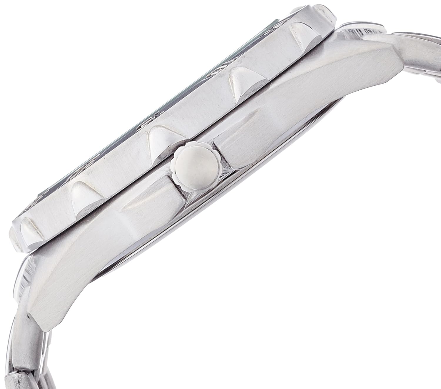 വശം view of the Armitron Toulon 43 Multifunction Gents Watch showing the crown and case profile.