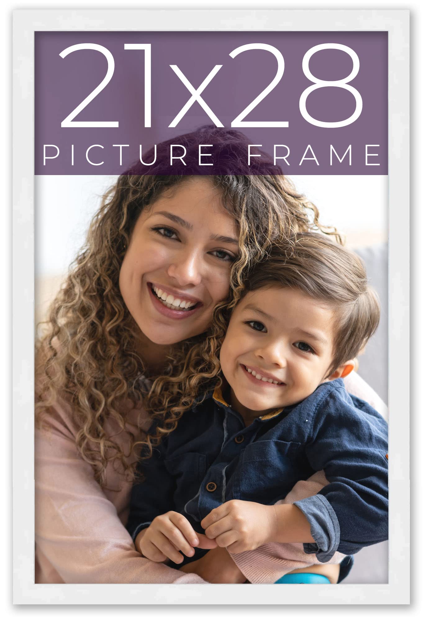 Amazon.com - 21x28 Frame White Real Wood Picture Frame Width 0.75