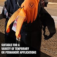 Vista 5 de Malta Dynamics Correa de anclaje de hormigón de 4 pies, correas de seguridad para protección contra caídas, cumple con OSHA/ANSI (4)