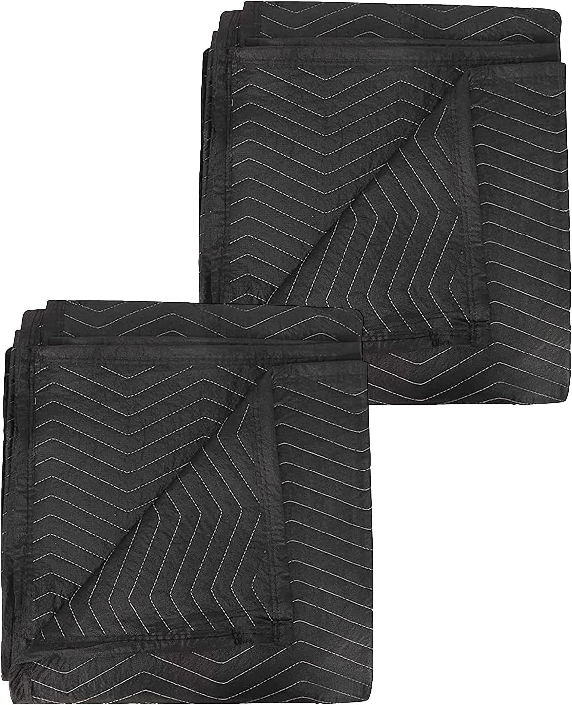 2 Pack Moving Blankets, 40x 72 inches Heavy Duty Packing Blankets for